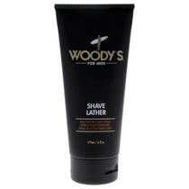 Creme de couro de barbear Woodys para homens 180mL