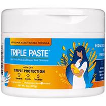 Creme de fralda de pasta tripla, pomada medicamentosa hipoalergênica para bebês, 8 oz, Multi, (790824)