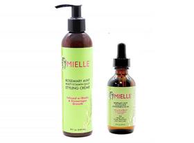 Creme de gel para cabelo e óleo para cabelo Mielle Rosemary Mint Organic - Mielle Organics