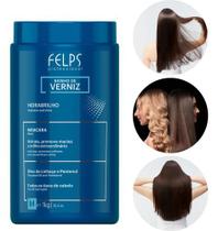 Creme de Hidratação Capilar Profissional Banho de Verniz Felps 1kg Brilho Maciez e Movimento Dos Fios