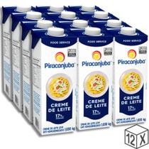 Creme De Leite 17% Cartonado 1,030Kg Caixa com 12 unidades - Piracanjuba