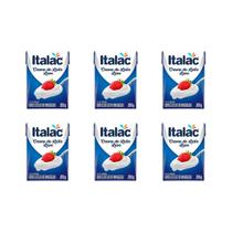 Creme De Leite Italac Leve 200g - Kit Com 6 Unidades
