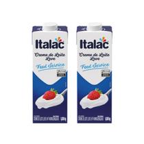 Creme De Leite Leve Com Tampa Italac 1,030kg Kit c/ 2