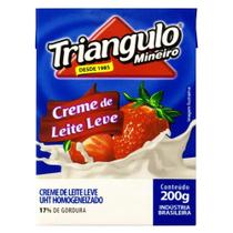 Creme de Leite Triângulo - Leve com 10% de Gordura UHT 200g - Embalagem com 27 Unidades
