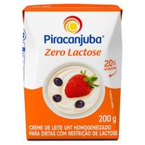 Creme de Leite UHT Homogeneizado Zero Lactose Piracanjuba Caixa 200g