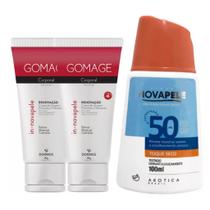 Creme de Limpeza Profunda Gomage Dokmos (2 unidades) + Protetor Solar Nova Pele 50 FPS