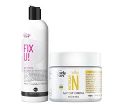 Creme De Manteiga Curly Care E Gel Creme Fix U 2X300Ml