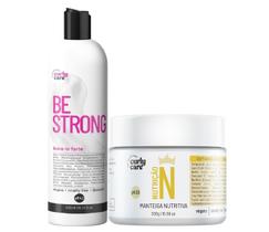 Creme De Manteiga Curly Care E Leave-In Be Strong 2X300Ml