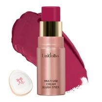 Creme de maquiagem Blush Stick Unidollss 3 em 1 para bochechas 04 FLIRT