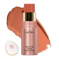 Creme de maquiagem Blush Stick Unidollss 3 em 1 para lábios e bochechas