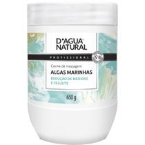 Creme de massagem anticelulite algas marinhas 650g dagua natural - D'Água Natural