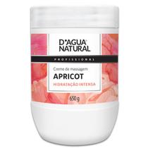 Creme De Massagem Apricot 650g D'agua Natural Hidratação Intensa