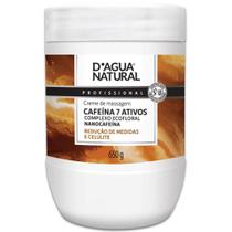 Creme De Massagem Corporal Dagua Natural Cafeína 7 Ativos 650g Complexo Ecofloral Nanocafeína Redução de Medidas e Celulite