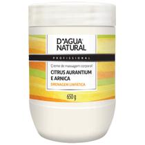 Creme de Massagem Corporal Dagua Natural Citrus Aurantium e Arnica 650g Drenagem Linfática