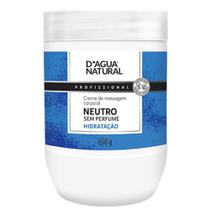 Creme De Massagem Corporal Neutro 650g D'agua Natural - Dagua Natural