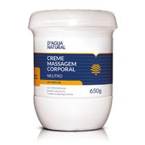 Creme de Massagem Corporal Neutro 650g - D'Água Natural