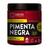 Creme de massagem cosmeceuta 1kl pimenta negra ultra picante