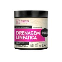 Creme de massagem drenagem linfática 1kg cosmeceuta