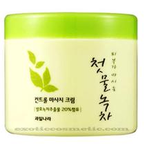 Creme de massagem Kwailnara O primeiro controle de chá verde Creme de massagem Kwailnara O primeiro controle de chá verde