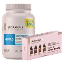 Creme De Massagem Neutro 1.8kg + 300g grátis + Box 4 Superdoses Hidramais