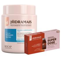 Creme De Massagem Neutro 1kg + 4un Superdose Multicaffein Hidramais Creme De Massagem Neutro 1kg + 4un Superdose Multicaffein Hidramais