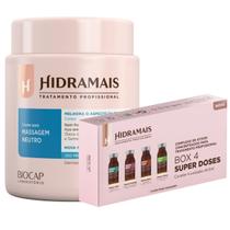 Creme De Massagem Neutro 1kg + Box 4 Superdoses Hidramais