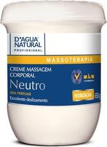 Creme de massagem neutro dágua natural 650g