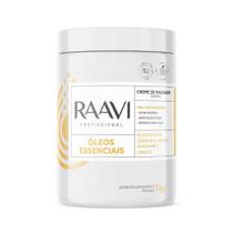 Creme De Massagem Oleos Essenciais 1Kg - Raavi