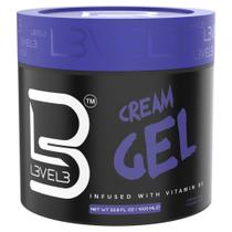 Creme de modelagem de cabelo L3 Nível 3 Creme Gel 1000mL para homens Creme de modelagem de cabelo L3 Nível 3 Creme Gel 1000mL para homens