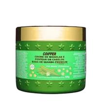 creme de modelar e pentear baba de quiabo coiffer 350g