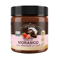 Creme de Morango Com Chocolate ao Leite - 450g - Nutríssima Creme de Morango Com Chocolate ao Leite - 450g - Nutríssima