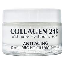 Creme de noite Delfanti-Milano COLLAGEN 24K anti-envelhecimento com ácido hialurônico Creme de noite Delfanti-Milano COLLAGEN 24K anti-envelhecimento com ácido hialurônico