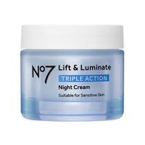 Creme de noite No7 Lift & Luminate Triple Action 50 ml anti-rugas