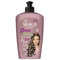 Creme de Pentear 3 em 1 Dona Skala 250g - Hidratação e Brilho para Cabelos Ondulados