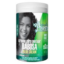 Creme De Pentear Babosa Soul Power Aloe Cream Hidratação Capilar E Alta Definição Vegano 800g