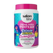 Creme de Pentear Salon Line Definição Alongada Cachos de Sereia Antifrizz 1Kg