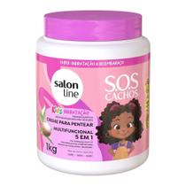 Creme de pentear salon line kids sos 5 em 1 hidratacao 1kg