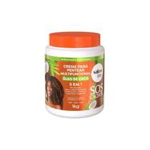 Creme de Pentear Salon Line Multifuncional 5 em 1 SOS Cachos Óleo de Coco 1Kg Creme de Pentear Salon Line Multifuncional 5 em 1 SOS Cachos Óleo de Coco 1Kg