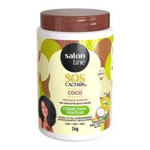 Creme de Pentear Salon Line S.O.S Cachos Coco Hidratação Nutritiva 1Kg