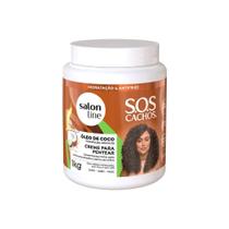 Creme de Pentear Salon Line S.O.S Cachos Óleo de Coco 1kg Creme de Pentear Salon Line S.O.S Cachos Óleo de Coco 1kg