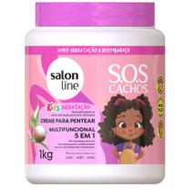 Creme De Pentear Salon Line SOS Cachos 5 Em 1 Hidratação Kids 1Kg