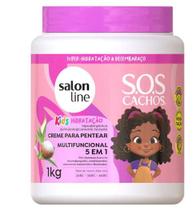 Creme De Pentear Salon Line SOS Cachos 5Em1 Hidratação Kids 1Kg
