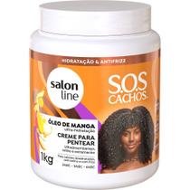 Creme De Pentear Salon Line SOS Cachos Óleo De Manga 1Kg
