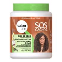 Creme de Pentear Sos 5 em 1 Oleo de Coco 1kg