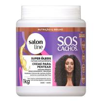 Creme de Pentear Sos Cachos Super Oleos Salon Line 1KG