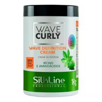 Creme de Pentear Wave Cream Rícino Silkline 1Kg - Silk Line