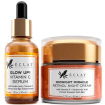 Creme de retinol Skin Care Duo Eclat Skincare 50ml +sérum de vitamina C 30ml