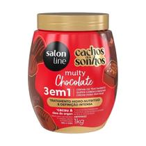 Creme de Tratamento 3 em 1 Cachos dos Sonhos Multy Chocolate 1kg - Salon Line