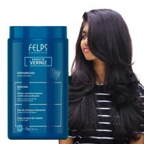 Creme de Tratamento Capilar Profissional Banho de Verniz Felps Ação HidraBrilho Óleo de Linhaça e Pantenol 1kg