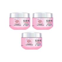 Creme De Tratamento Elseve 300G Glycolic Gloss - Kit C/3Un Creme De Tratamento Elseve 300G Glycolic Gloss - Kit C/3Un
